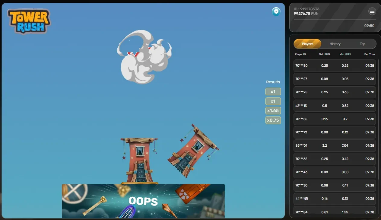 End of round in Tower Rush