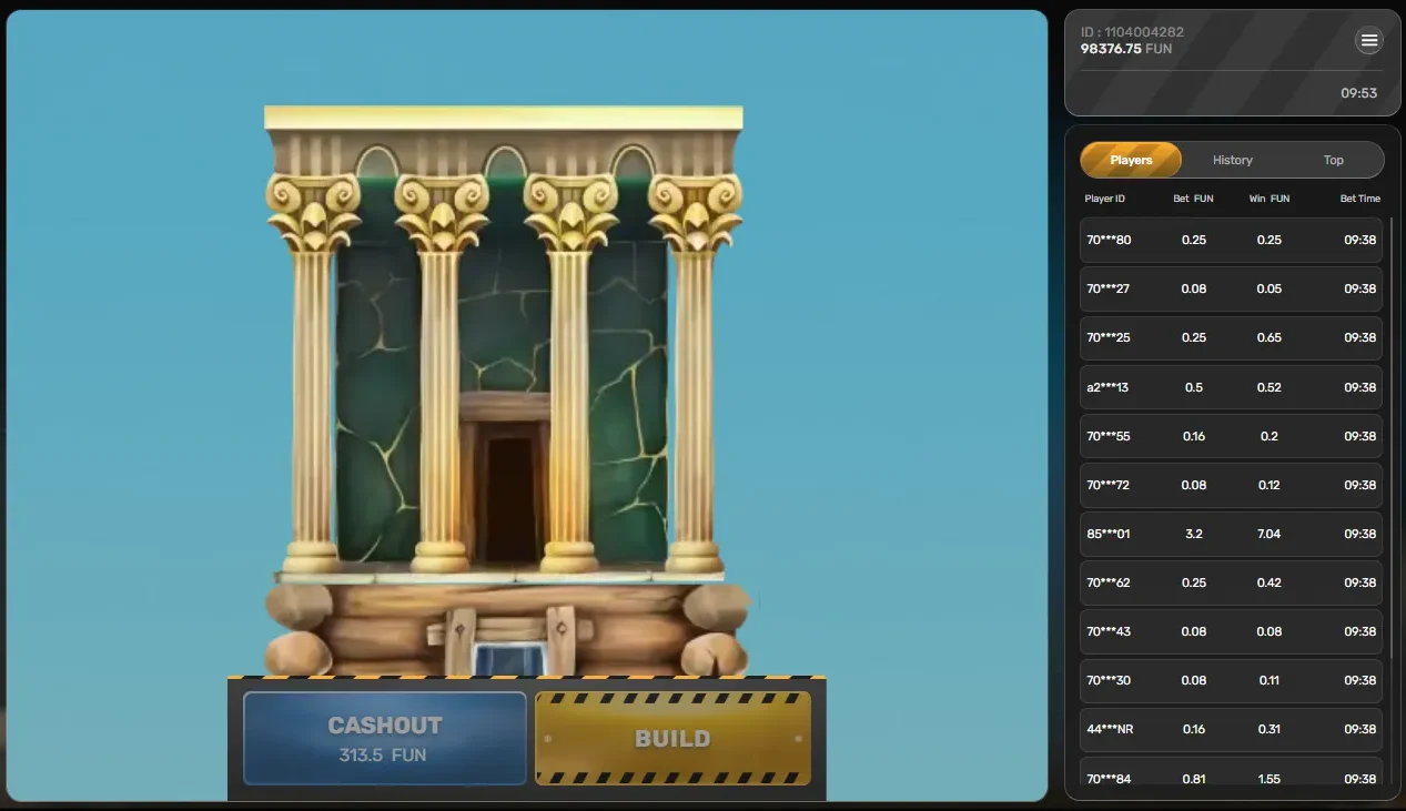 Tower Rush Temple bonus